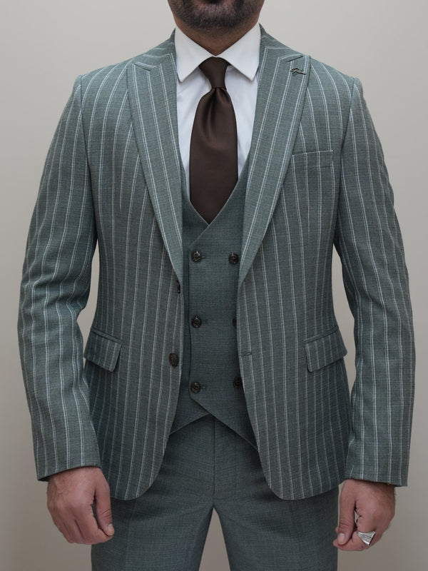 Klassischer Shekhy Anzug mit Längsstreifen