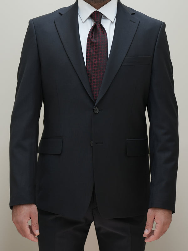 Herren 2-teilig Business Solid Zwei Knöpfe Anzug