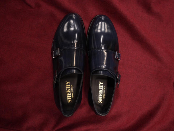 Elegante Doppel-Monkstrap Herrenschuhe - Shekhy Italy